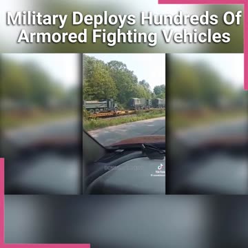 US Military Transporting Hundreds Of Armored Fight Vehicles
