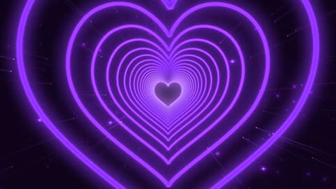 591. Purple Heart Background💜Love Heart Heart