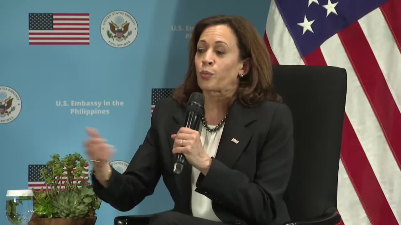 US Vice President Kamala Harris attends town hall on women empowerment