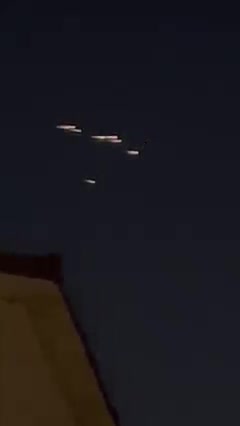 Bombing Formation of UFOs over Dubai