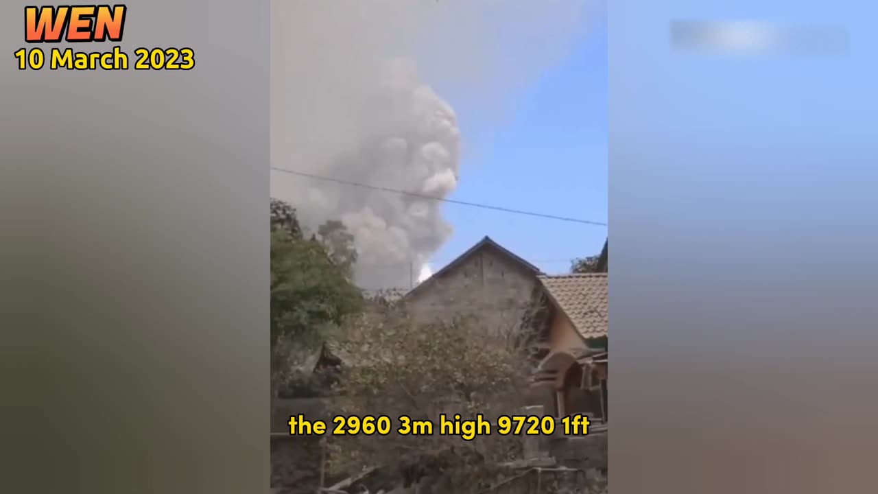 Fotage of the eruption of Merapi volcano! Many places are under ash on 2023!