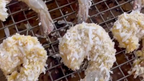 Easy coconut shrimp in the air fryer #grillinwithdad #LearnOnTikTok #shrimp