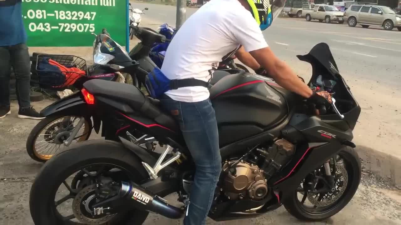 CBR650R ลองท่อ Daivo Dv46tt