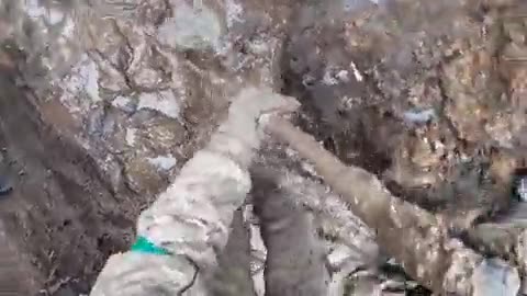 Ukrainians Deal with Muddy Trenches as Shells Fly Overhead