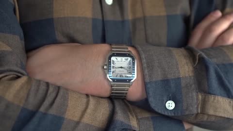 The New Cartier Santos, Blue PVD. I have feelings.