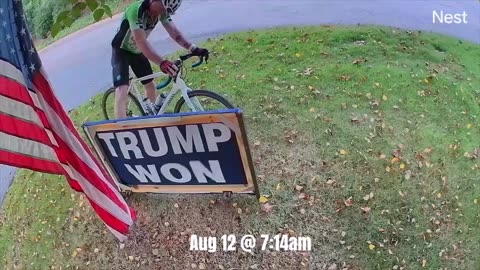 Technology Helps Identify Trump Sign Arsonist