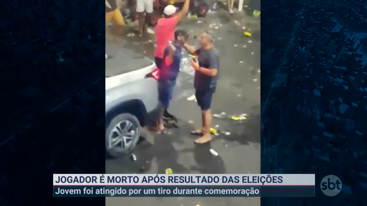 Jogador de futebol é baleado e morto durante comemoração das eleições | Primeiro Impacto (01/11/22)