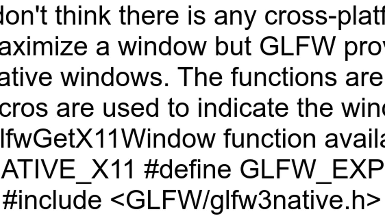 How to create a maximized glfw window