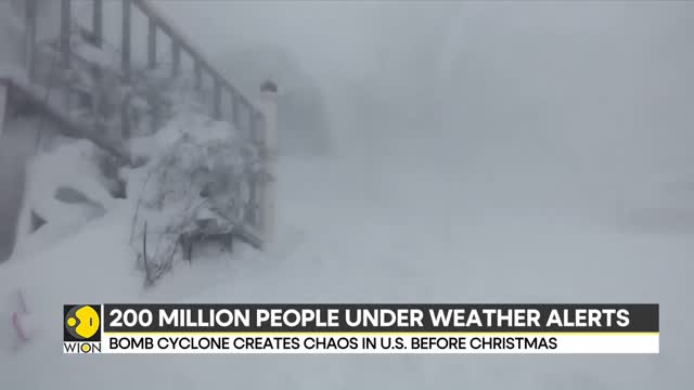 Bomb Cyclone pummels US 200 million people under weather alerts News WION_