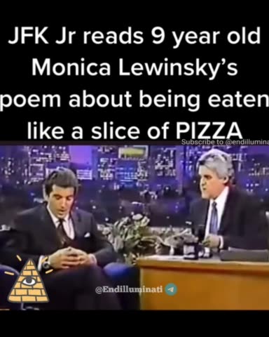 JFK Jr. Reads Poem Where 9-yo Monica Lewinsky Described Being Eaten Like a Slice of Pizza
