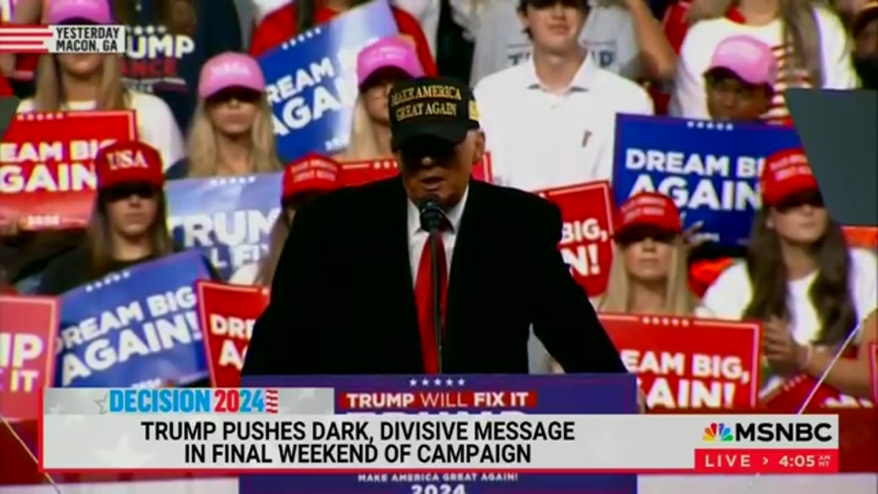 Trump’s Closing Campaign Moments Shock Scarborough: ‘Simulating Oral Sex’ and Fixated on Grievances