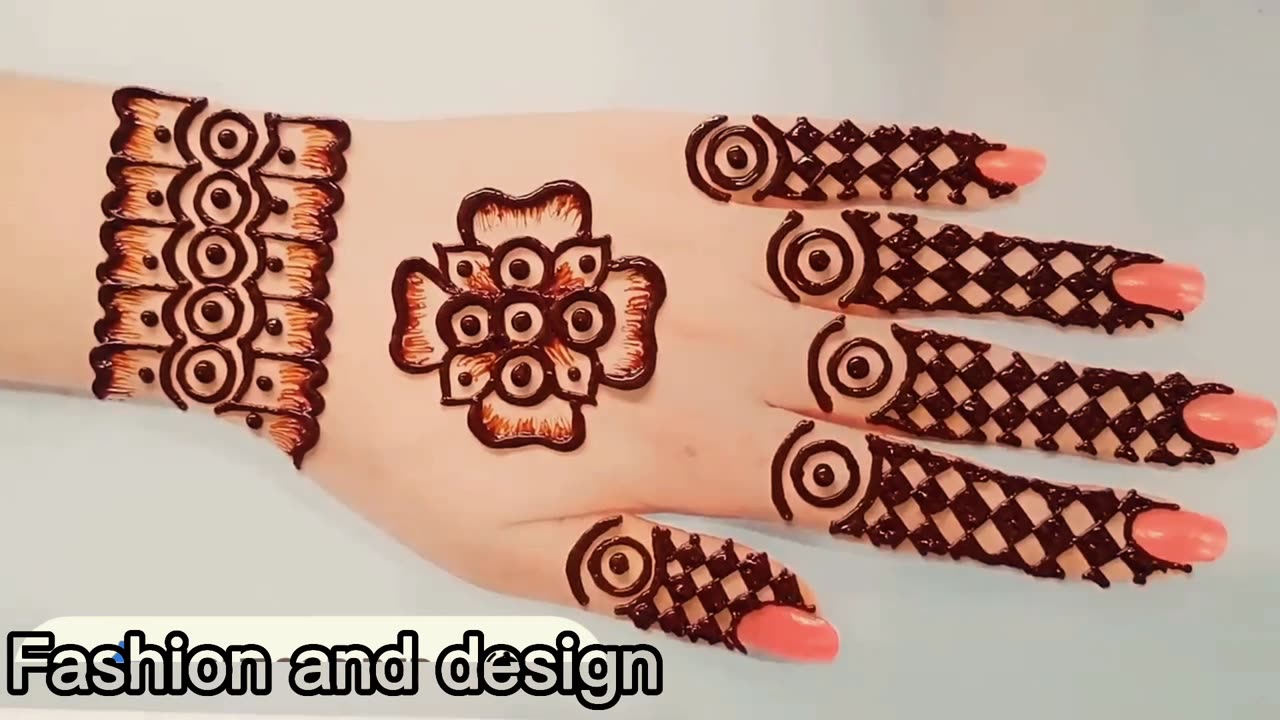 New Back Hand Mehndi design