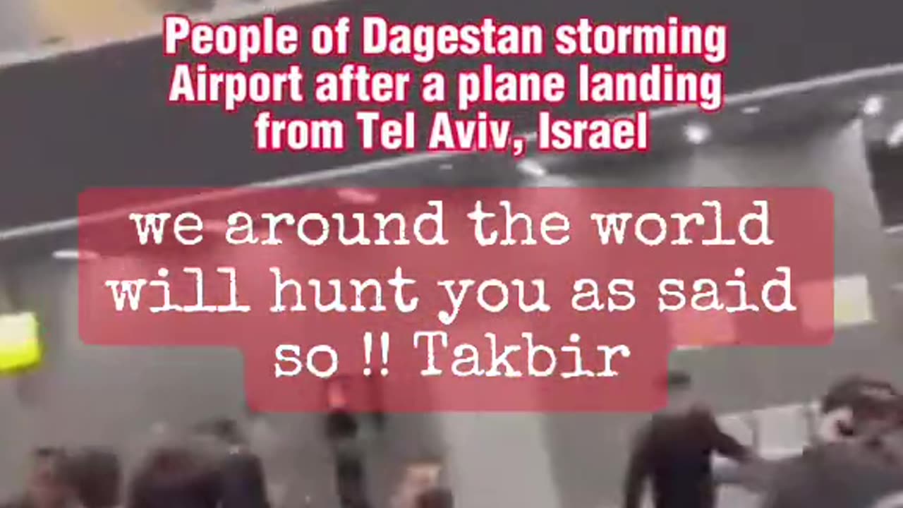 DAGESTAN STORM AIRPORT FOR PLANE LANDING FROM TEL AVIV ISRAEL