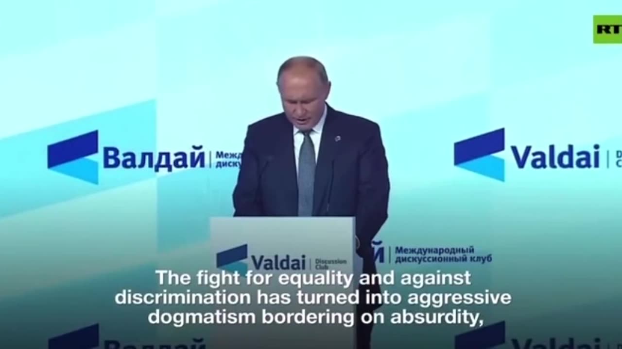 President Putin's Powerful Speech on Woke culture