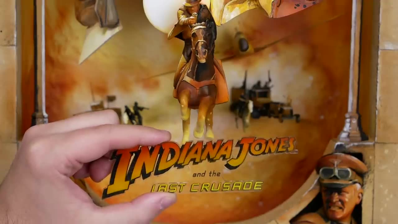 Sculpting a 3D Indiana Jones Poster