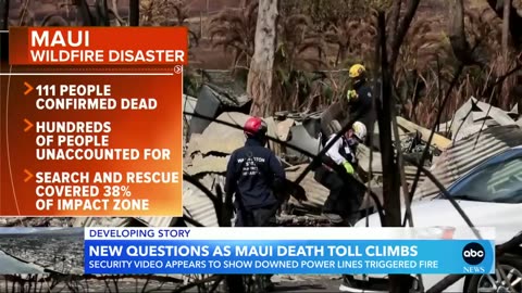 Security video appears to show what triggered deadly Maui fire ...