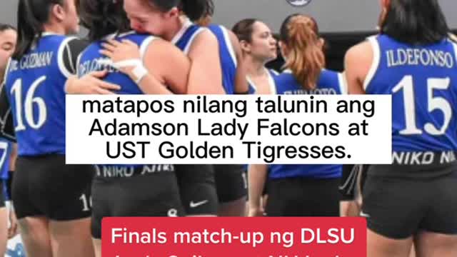 Finals match-up ng DLSU Lady Spikers at NU LadyBulldogs, kasado na!