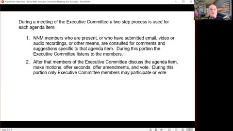 NNM ExComm Procedures