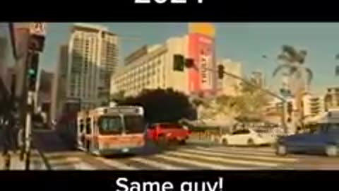 Star Trek nostalgic scene; same person years later
