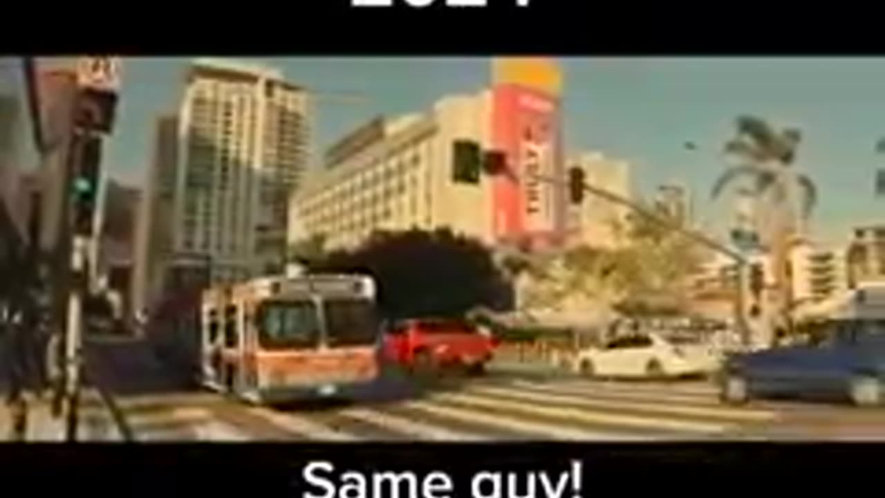 Star Trek nostalgic scene; same person years later