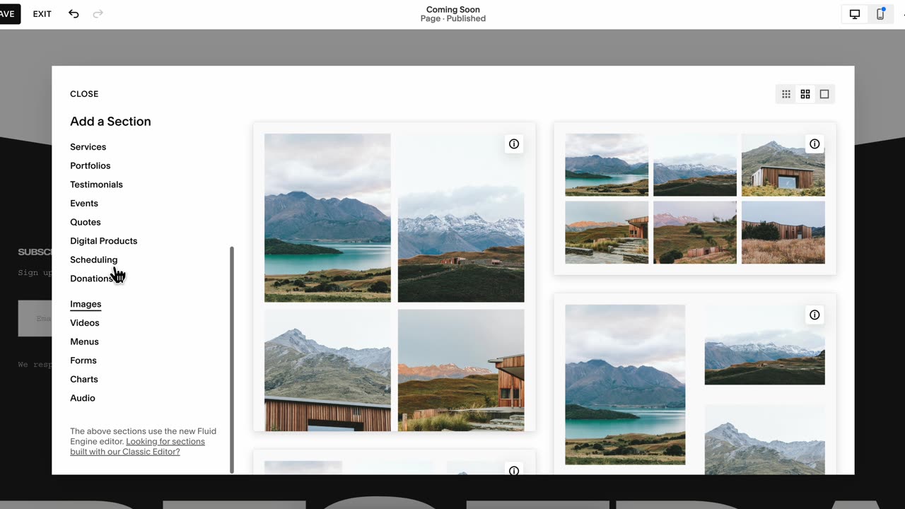 HOW TO ADD GALLERY TO SQUARESPACE WEBSITE