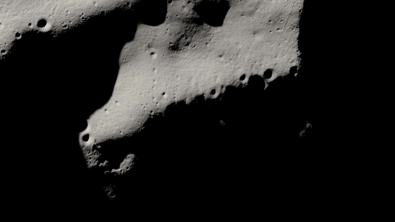 🌒 Mesmerizing Dance of Shadows at the Moon's South Pole! 🌗