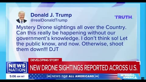 Trump Answers about Drones in the Sky. Bizarre Phenomena Caught on Camera.