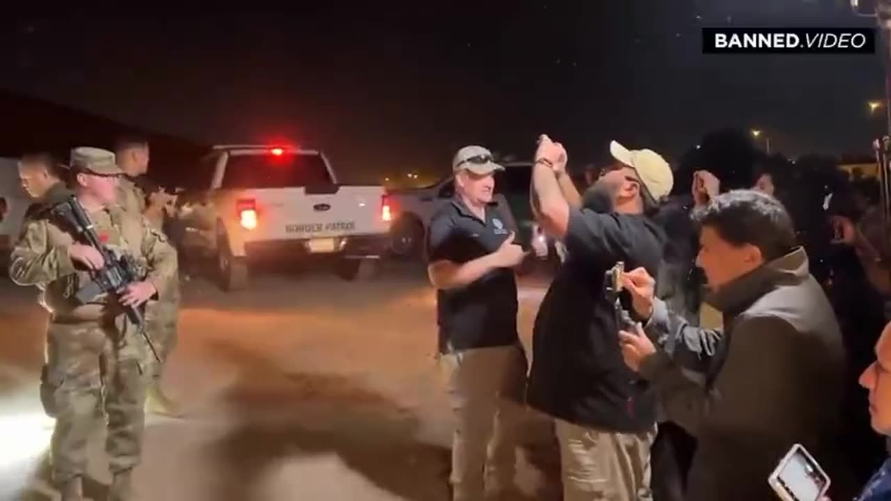 Owen Shroyer Exposes Armed Guards Protecting Border Invaders From Americans