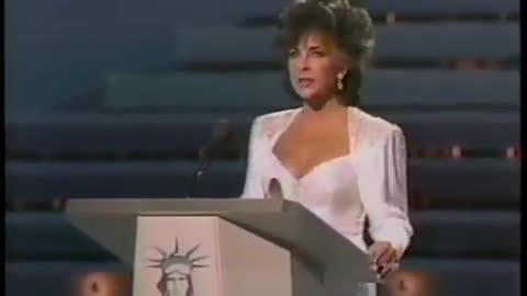 July 6, 1986 - Elizabeth Taylor at Liberty Weekend