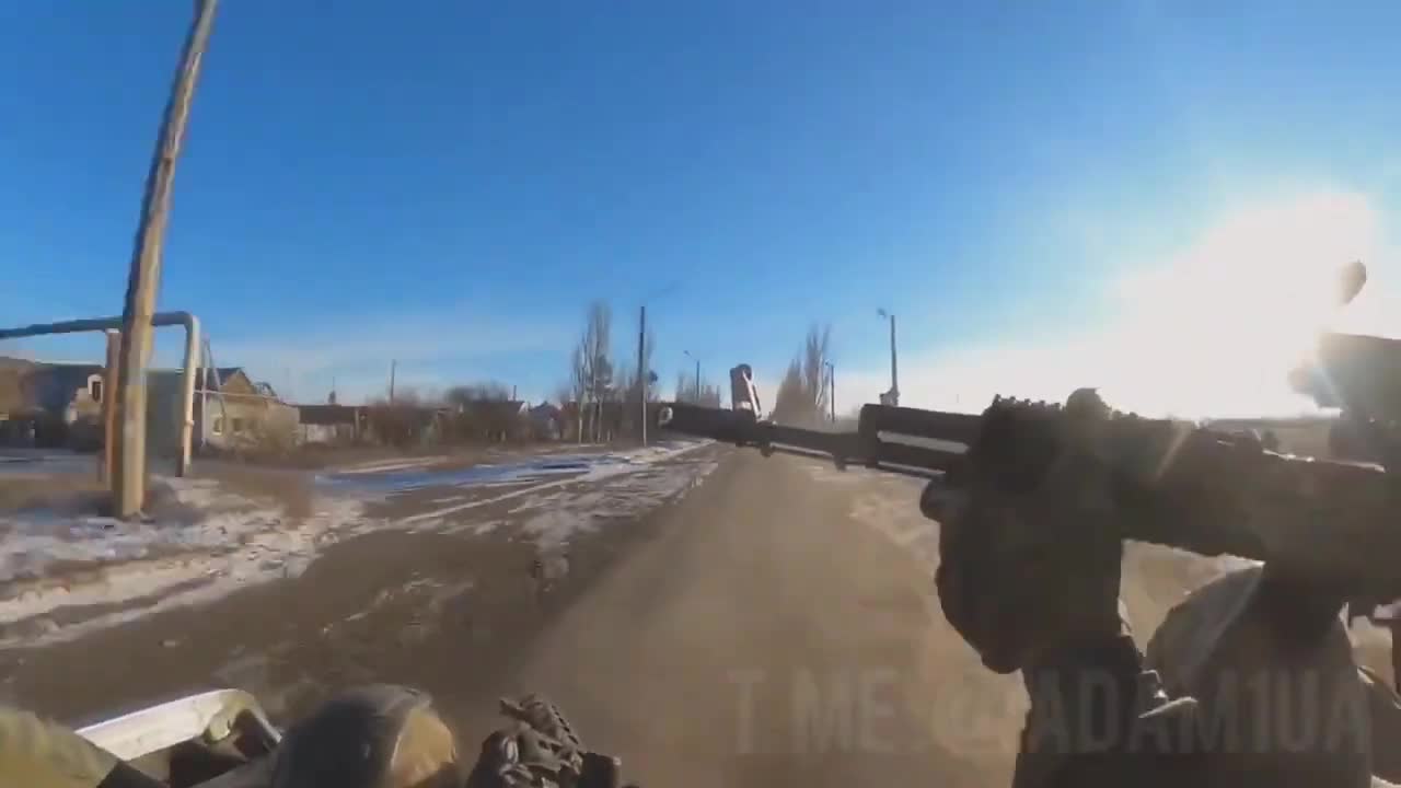Ukrainian soldiers on frontline