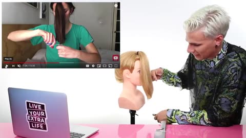 hairdresser tutorial DIY