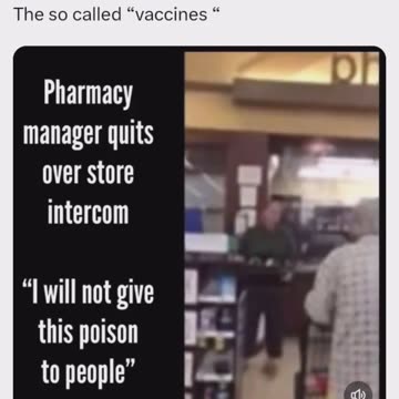 Pharmacy manager quits, guilty conscious kicking in, saving herself.