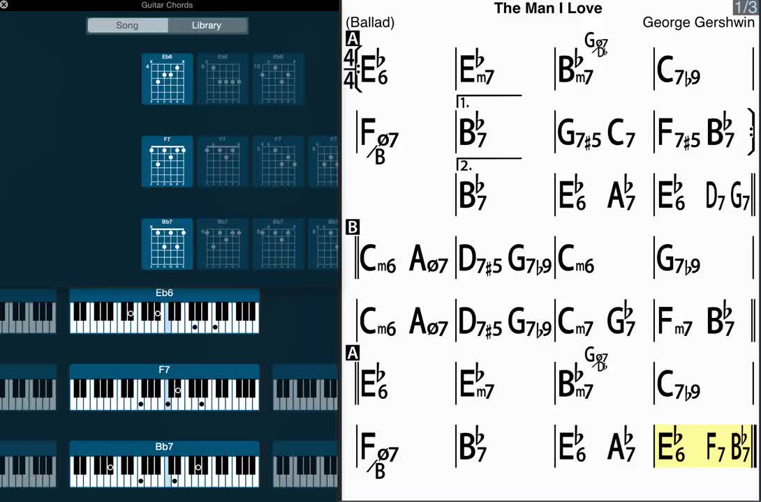 The Man I Love - iReal Pro - Jazz Tutorial