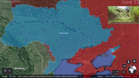 Russo-Ukrainian War Month 4 using Google Earth