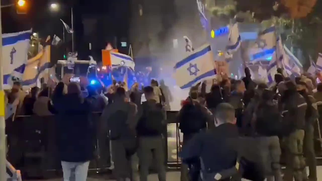 Protesters in Israel are attacking Netanyahu’s house.- Israel will be last -Q