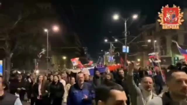 Rally in Belgrade against the atrocities of NATO. Exactly 23 years ago, NATO began bombing peaceful Yugoslavia