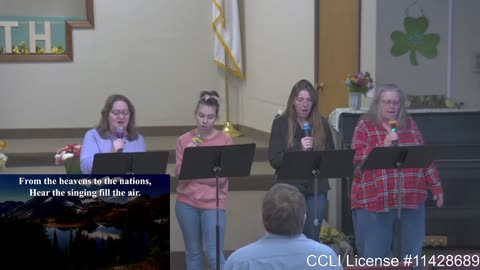 Moose Creek Baptist Church sings “Hear Our Praises“ During Service 2-27-2022