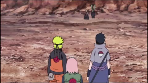 Nagato and konam helping Naruto to end great Ninja war , nagato sees Naruto as yahiko's replacement