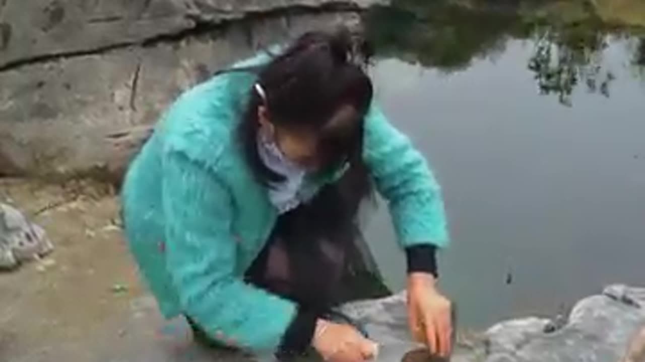 Woman fishy