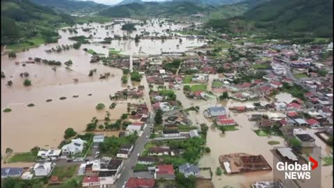 Heavy rains swamp southern Brazil, leaving at least 2 dead