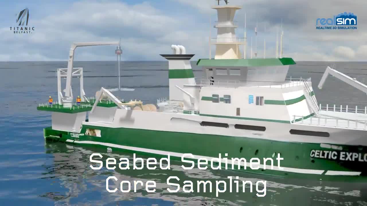 Seabed Sediment Core Extraction Animation