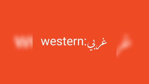 Western معنى كلمة