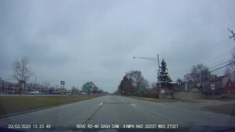 Drive From Ford/Telegraph, Dearborn; To Luck Star Buffet, Telegraph Rd, Taylor, Michigan, 3/3/23