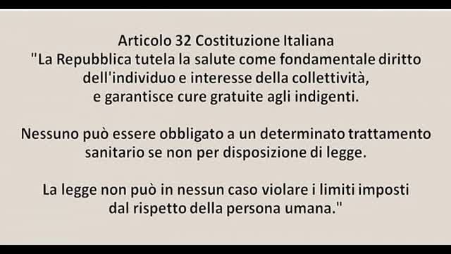ARTICOLO 32 DELLA COSTITUZIONE ITALIANA - FOSSA 0033