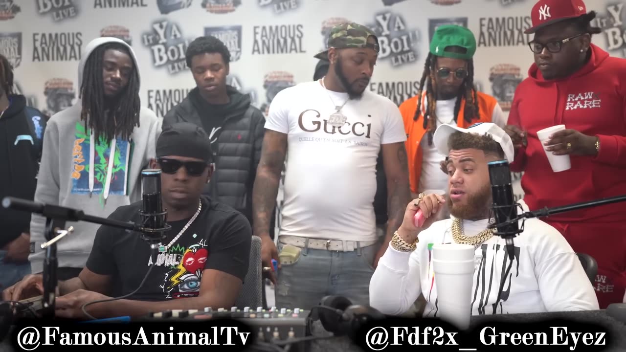 Louisiana Rapper Green Eyez Stops by Drops Hot Freestyle on Famous Animal Tv