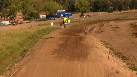 Practicing For a Motocross Race