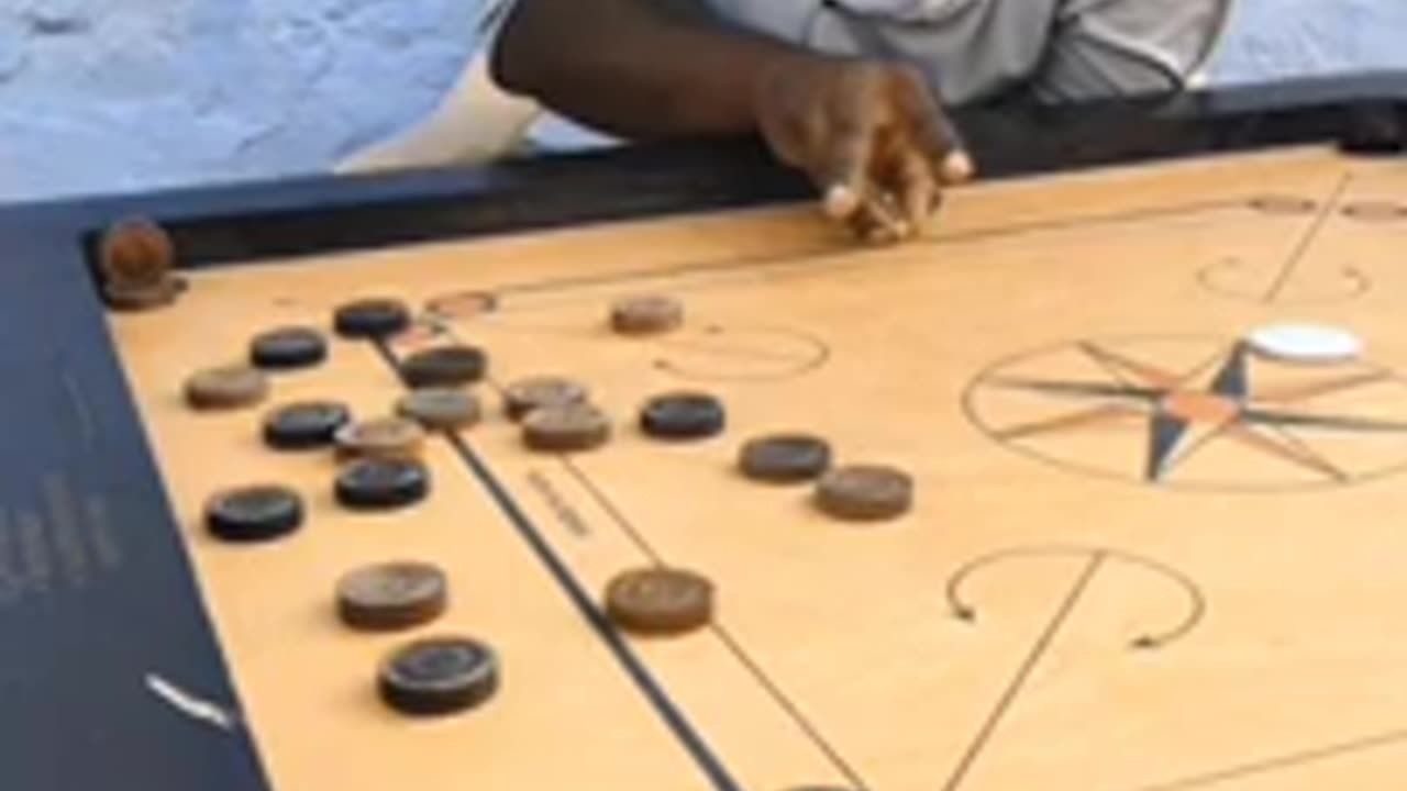 Carrom-Flying shot never seen before