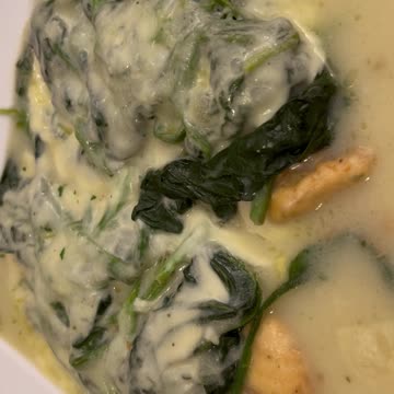 Always a good time for Chicken Florentine! OH!