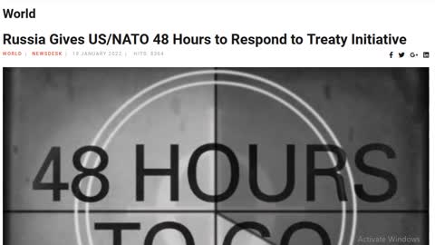 Red Alert: Russia Gives the U.S. 48 hrs to Respond to Treaty Agreement WW3