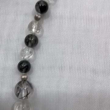 Handmade + Knotting Unique 18”~20” Adjustable Necklace with Rutilated Quartz